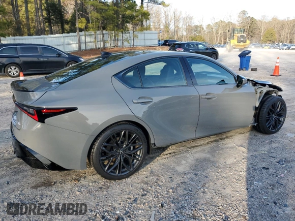 2023 Lexus IS with VIN JTHBZ1B25P5070401, listed as a Copart auction lot 45193095 with 16,017 mi miles and Salvage Title. Bid and sale history available at carsss.com. Image 3.