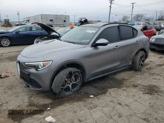 2019 Alfa Romeo Stelvio Ti Sport z VIN ZASPAKBNXK7C51920, wystawiony jako Copart lot #50773715 z przebiegiem 54 185 mil mil oraz Czysty tytuł • Clean title. Historia ofert i sprzedaży dostępna na DreamBid. Obrazek 1.