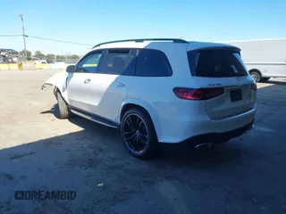 2025 Mercedes-Benz GLS 450 with VIN 4JGFF5KE5SB338205, listed as a IAAI auction lot 41748715 with 3,796 mi miles and . Bid and sale history available at DreamBid. Image 3.