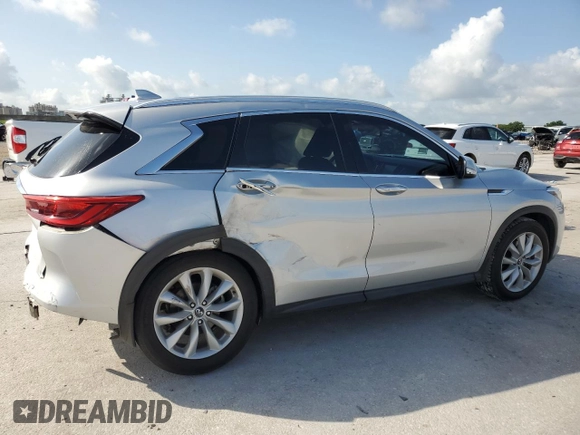 2019 Infiniti QX50 Luxe with VIN 3PCAJ5M19KF123138, listed as a Copart auction lot 61367315 with 117,826 mi miles and Salvage title. Bid and sale history available at DreamBid. Image 3.