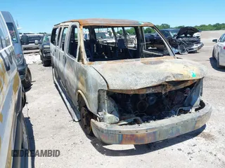 2005 Chevrolet Express Passenger with VIN 1GAHG39U151159206, listed as a IAAI auction lot 42258245 with Not provided miles and . Bid and sale history available at DreamBid. Image 1.