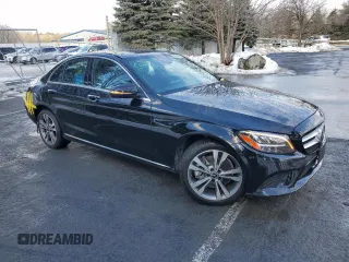 2020 Mercedes-Benz C 300 with VIN W1KWF8EB8LR590715, listed as a Copart auction lot 88220005 with 105,201 mi miles and Salvage Title. Bid and sale history available at DreamBid. Image 4.