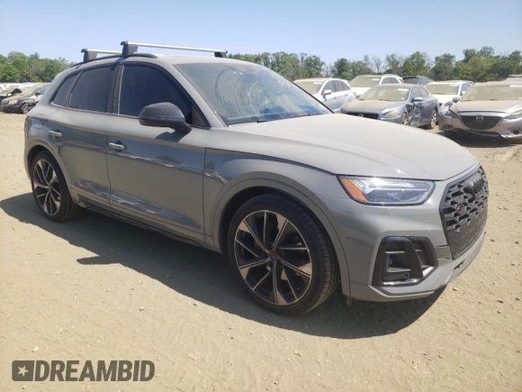 2022 Audi SQ5 Premium Plus with VIN WA1B4AFY4N2030995, listed as a Copart auction lot 52509873 with 19,207 mi miles and . Bid and sale history available at DreamBid. Image 4.