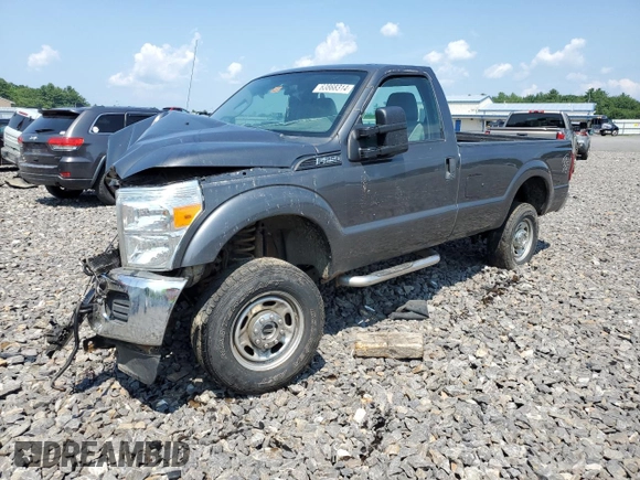 2015 Ford F-250 XLT with VIN 1FTBF2B65FEC75010, listed as a Copart auction lot 63868314 with 73,742 mi miles and Salvage title. Bid and sale history available at DreamBid. Image 1.