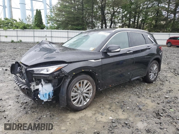 2024 Infiniti QX50 Luxe с VIN 3PCAJ5BB5RF105936, выставлен на аукционе Copart как лот 57725935 с пробегом 4 084 миль миль и Списание • Salvage title. История ставок и продаж доступна на DreamBid. Изображение 1.