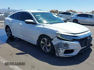 2019 Honda Insight LX z VIN 19XZE4F17KE005173, wystawiony jako IAAI lot #42442199 z przebiegiem 128 003 mil mil oraz . Historia ofert i sprzedaży dostępna na DreamBid. Obrazek 1.