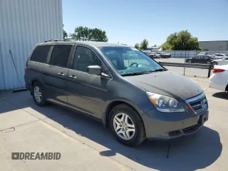 2007 Honda Odyssey EX-L with VIN 5FNRL38797B456625, listed as a Copart auction lot 53983345 with 120,692 mi miles and Salvage Title. Bid and sale history available at carsss.com. Image 4.