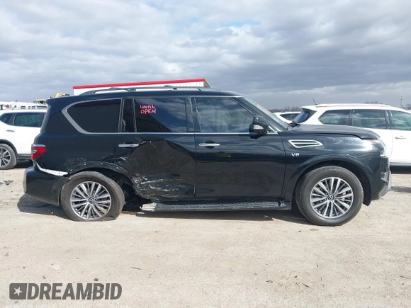 2022 Nissan Armada SL with VIN JN8AY2BAXN9390661, listed as a IAAI auction lot 41724683 with 48,968 mi miles. Bid and sale history available at carsss.com. Image 13.