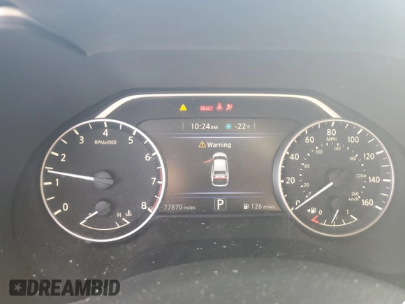 2017 Nissan Maxima SV with VIN 1N4AA6AP3HC431173, listed as a Copart auction lot 49518425 with 77,870 mi miles and Salvage Title. Bid and sale history available at DreamBid. Image 9.