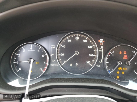 2020 Mazda 3 with VIN 3MZBPABL8LM132472, listed as a Copart auction lot 45314485 with 62,115 mi miles and Salvage title. Bid and sale history available at DreamBid. Image 9.