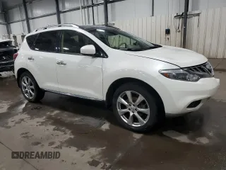 2014 Nissan Murano S with VIN JN8AZ1MUXEW403716, listed as a Copart auction lot 46852465 with 112,766 mi miles and Salvage Title. Bid and sale history available at carsss.com. Image 4.