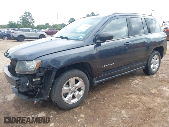 2014 Jeep Compass Sport with VIN 1C4NJCBA1ED725875, listed as a IAAI auction lot 42118863 with 133,136 mi miles. Bid and sale history available at carsss.com. Image 18.