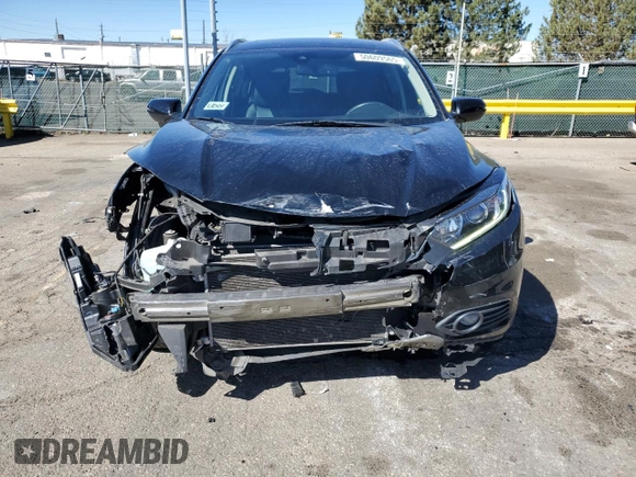 2021 Honda HR-V EX-L with VIN 3CZRU5H74MM719808, listed as a Copart auction lot 50609565 with 52,031 mi miles and Salvage Title. Bid and sale history available at carsss.com. Image 5.