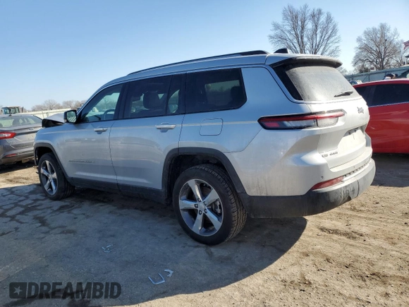 2021 Jeep Grand Cherokee Limited with VIN 1C4RJKBG5M8118501, listed as a Copart auction lot 42408115 with 117,939 mi miles and Salvage Title. Bid and sale history available at DreamBid. Image 2.