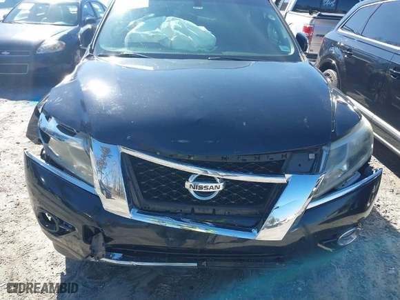 2016 Nissan Pathfinder S with VIN 5N1AR2MNXGC614005, listed as a IAAI auction lot 41588049 with 98,609 mi miles. Bid and sale history available at carsss.com. Image 6.