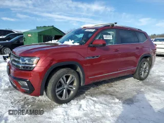 2018 Volkswagen Atlas SEL with VIN 1V2RR2CA2JC581285, listed as a Copart auction lot 44687415 with 104,161 mi miles and Salvage title. Bid and sale history available at DreamBid. Image 1.