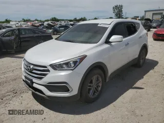 2018 Hyundai Santa Fe 2.4L with VIN 5XYZTDLB0JG558431, listed as a Copart auction lot 57050445 with 97,352 mi miles and Salvage title. Bid and sale history available at DreamBid. Image 1.
