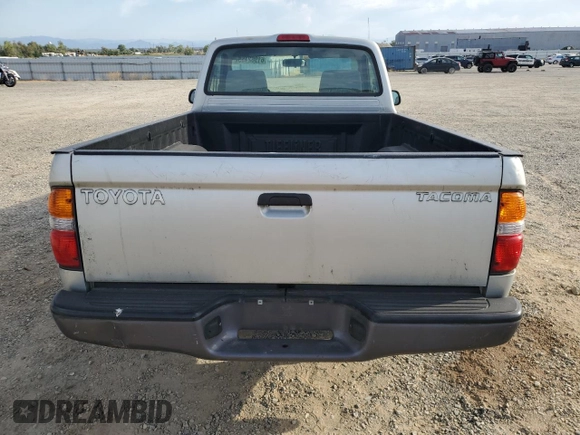2004 Toyota Tacoma with VIN 5TENL42NX4Z407973, listed as a Copart auction lot 61962155 with 163,180 mi miles and Salvage title. Bid and sale history available at DreamBid. Image 6.