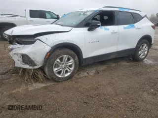 2020 Chevrolet Blazer LT z VIN 3GNKBBRA5LS638257, wystawiony jako Copart lot #46355295 z przebiegiem 79 511 mil mil oraz Szkoda całkowita • Salvage title. Historia ofert i sprzedaży dostępna na DreamBid. Obrazek 1.