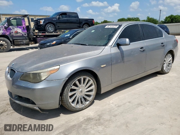 2004 BMW 5 Series 530i with VIN WBANA73524B812815, listed as a Copart auction lot 62161075 with 131,286 mi miles and Clean title. Bid and sale history available at DreamBid. Image 1.