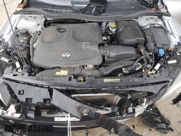 2017 Infiniti QX30 Premium with VIN SJKCH5CR6HA025128, listed as a Copart auction lot 55146374 with 92,547 mi miles and Salvage Title. Bid and sale history available at carsss.com. Image 12.