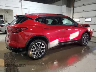 2024 Chevrolet Blazer RS with VIN 3GNKBKRS7RS144872, listed as a Copart auction lot 87925375 with 19,023 mi miles and Salvage title. Bid and sale history available at DreamBid. Image 3.
