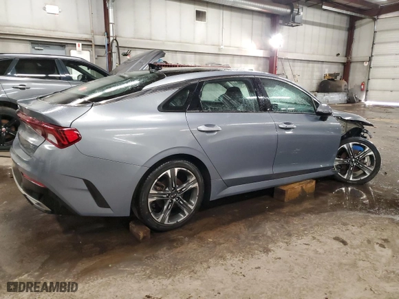 2021 Kia K5 EX with VIN 5XXG34J23MG007185, listed as a Copart auction lot 48175475 with 45,487 mi miles and Salvage Title. Bid and sale history available at carsss.com. Image 3.