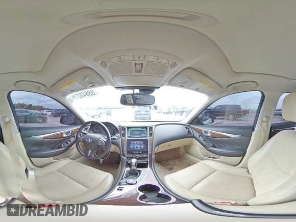 2014 Infiniti Q50 Premium with VIN JN1BV7AP4EM676758, listed as a Copart auction lot 58843275 with 138,404 mi miles and Salvage title. Bid and sale history available at DreamBid. Image 14.