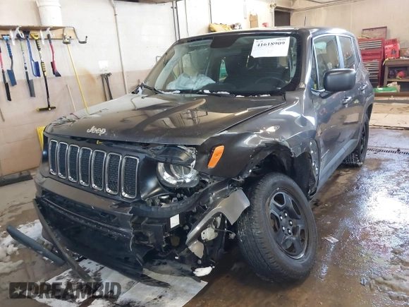 2019 Jeep Renegade Sport with VIN ZACNJBAB0KPK07349, listed as a IAAI auction lot 41618909 with 82,402 mi miles and . Bid and sale history available at DreamBid. Image 6.