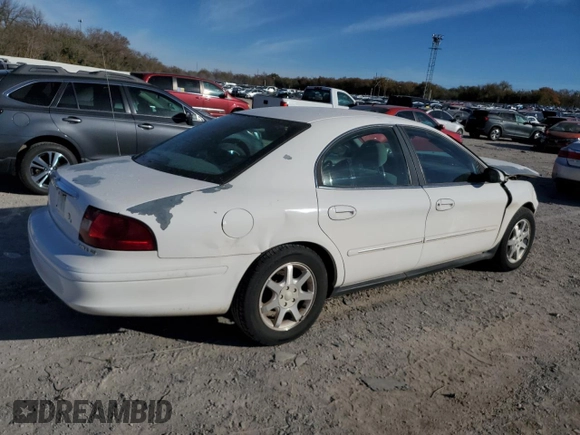 2002 Mercury Sable GS with VIN 1MEFM50U22G649595, listed as a Copart auction lot 82241114 with 210,635 mi miles and Salvage Title. Bid and sale history available at DreamBid. Image 3.