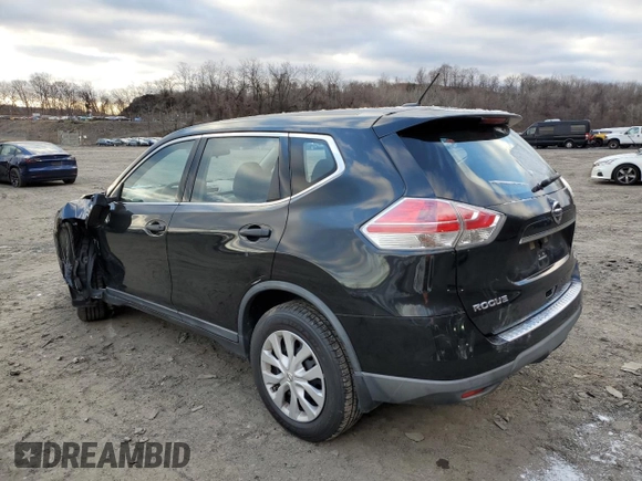 2016 Nissan Rogue SV with VIN KNMAT2MV6GP651437, listed as a Copart auction lot 41403585 with 189,693 mi miles and Salvage Title. Bid and sale history available at carsss.com. Image 2.