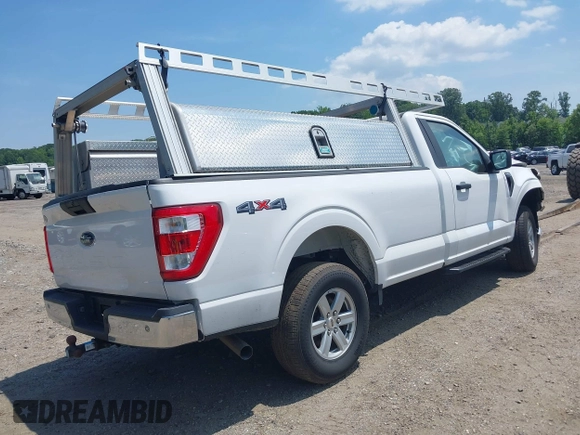 2021 Ford F-150 XL with VIN 1FTMF1E5XMKE21132, listed as a IAAI auction lot 42445898 with 114,014 mi miles and . Bid and sale history available at DreamBid. Image 4.