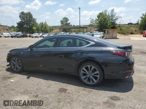 2020 Lexus ES 350 F Sport with VIN 58AGZ1B17LU059094, listed as a Copart auction lot 61408215 with 107,194 mi miles and Salvage title. Bid and sale history available at DreamBid. Image 2.
