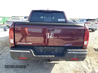 2019 Honda Ridgeline RTL-T with VIN 5FPYK2F67KB001114, listed as a Copart auction lot 55498555 with 79,755 mi miles and Salvage title. Bid and sale history available at DreamBid. Image 6.