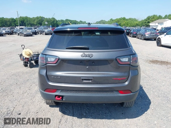 2022 Jeep Compass Trailhawk with VIN 3C4NJDDB9NT160748, listed as a IAAI auction lot 42589269 with 53,092 mi miles and . Bid and sale history available at DreamBid. Image 16.