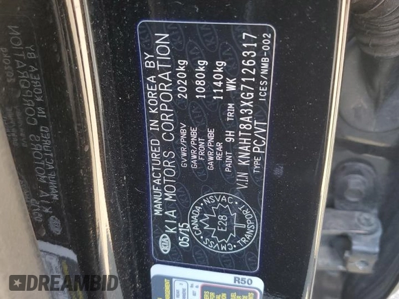 2016 Kia Rondo LX with VIN KNAHT8A3XG7126317, listed as a Copart auction lot 67134394 with 159,517 mi miles and Salvage Title. Bid and sale history available at carsss.com. Image 13.