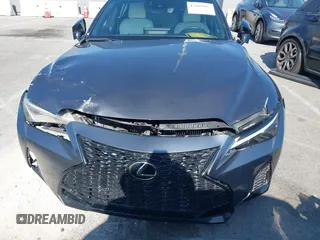2021 Lexus IS 350 F Sport with VIN JTHGZ1B28M5047647, listed as a IAAI auction lot 42485887 with 27,544 mi miles and . Bid and sale history available at DreamBid. Image 6.