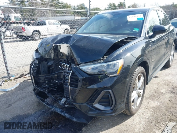 2020 Audi Q3 S line Premium with VIN WA1DECF31L1030946, listed as a IAAI auction lot 41774297 with 58,548 mi miles and . Bid and sale history available at DreamBid. Image 6.