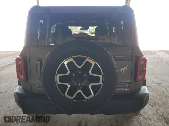 2022 Ford Bronco with VIN 1FMEE5DP0NLA77206, listed as a Copart auction lot 54721335 with 41,379 mi miles and Salvage Title. Bid and sale history available at carsss.com. Image 6.