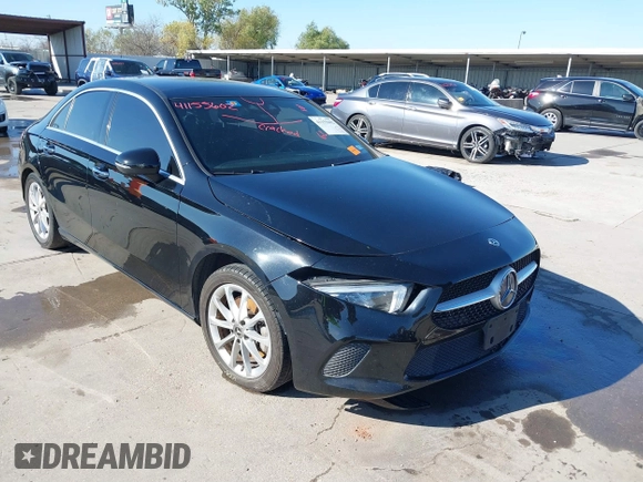 2019 Mercedes-Benz A 220 with VIN WDD3G4EBXKW002421, listed as a IAAI auction lot 41155602 with 141,268 mi miles and . Bid and sale history available at DreamBid. Image 1.