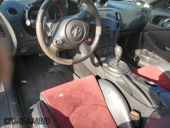 2015 Nissan 370Z with VIN JN1AZ4EH8FM441623, listed as a Copart auction lot 83181014 with 0 mi miles and Salvage Title. Bid and sale history available at carsss.com. Image 8.