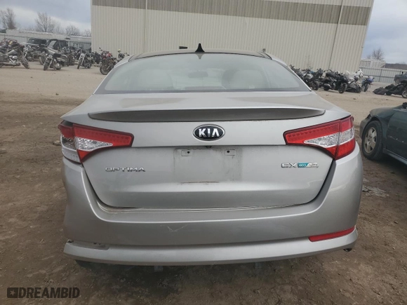 2013 Kia Optima Hybrid LX with VIN KNAGM4AD1D5046955, listed as a Copart auction lot 41112674 with NaN miles and Salvage Title. Bid and sale history available at carsss.com. Image 6.