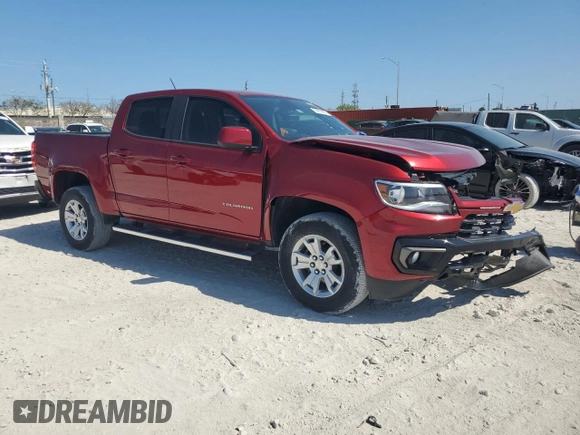 2021 Chevrolet Colorado 2WD LT с VIN 1GCGSCEN3M1147668, выставлен на аукционе Copart как лот 53610805 с пробегом 41 329 миль миль и На запчасти • Non repairable. История ставок и продаж доступна на DreamBid. Изображение 4.