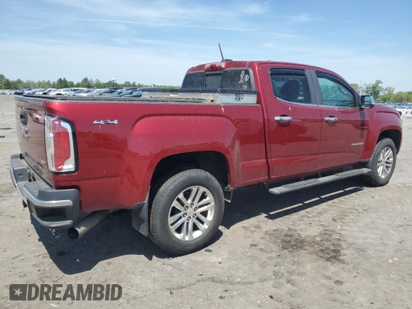 2017 GMC Canyon 4WD SLT with VIN 1GTP6DE14H1302564, listed as a Copart auction lot 54965815 with 214,501 mi miles and Clean Title. Bid and sale history available at carsss.com. Image 3.