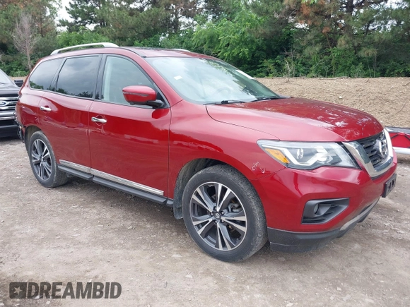 2020 Nissan Pathfinder Platinum with VIN 5N1DR2DM2LC636370, listed as a IAAI auction lot 42388117 with 79,825 mi miles and . Bid and sale history available at DreamBid. Image 1.