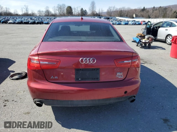 2012 Audi A6 3.0T Premium Plus with VIN WAUGGAFC2CN163853, listed as a Copart auction lot 46657225 with 156,412 mi miles and Salvage Title. Bid and sale history available at carsss.com. Image 6.