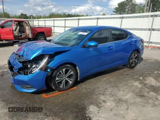 2020 Nissan Sentra SV with VIN 3N1AB8CV3LY290803, listed as a Copart auction lot 51131655 with 39,764 mi miles and Salvage Title. Bid and sale history available at DreamBid. Image 1.
