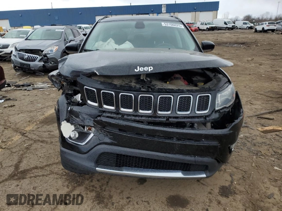 2020 Jeep Compass Limited with VIN 3C4NJDCB2LT196733, listed as a Copart auction lot 53106625 with 128,783 mi miles and Clean title. Bid and sale history available at DreamBid. Image 5.