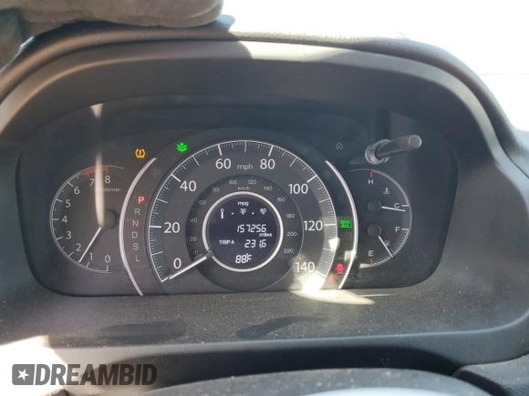 2015 Honda CR-V EX with VIN 5J6RM4H59FL028710, listed as a Copart auction lot 50399465 with 157,256 mi miles and Salvage Title. Bid and sale history available at DreamBid. Image 9.