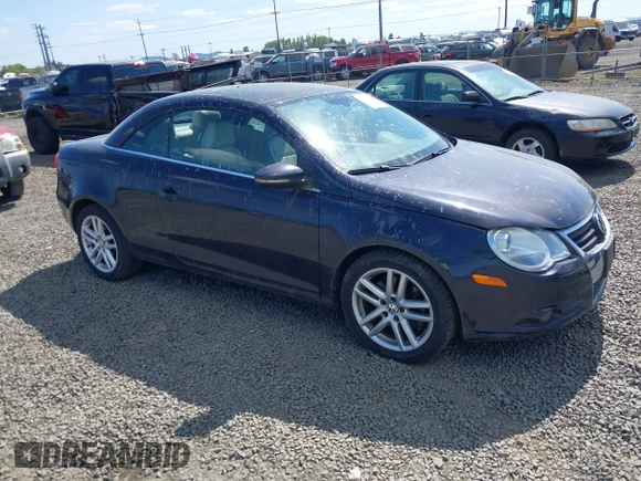 2009 Volkswagen Eos Lux with VIN WVWFA71F99V016393, listed as a IAAI auction lot 42081407 with 158,447 mi miles and . Bid and sale history available at DreamBid. Image 1.